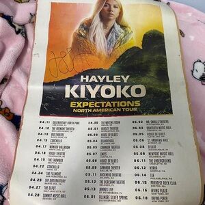 Hayley Kiyoko signed poster